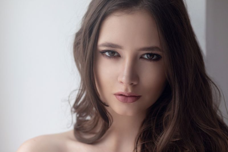 黑发,Disha Shemetova,妇女,模型,面对