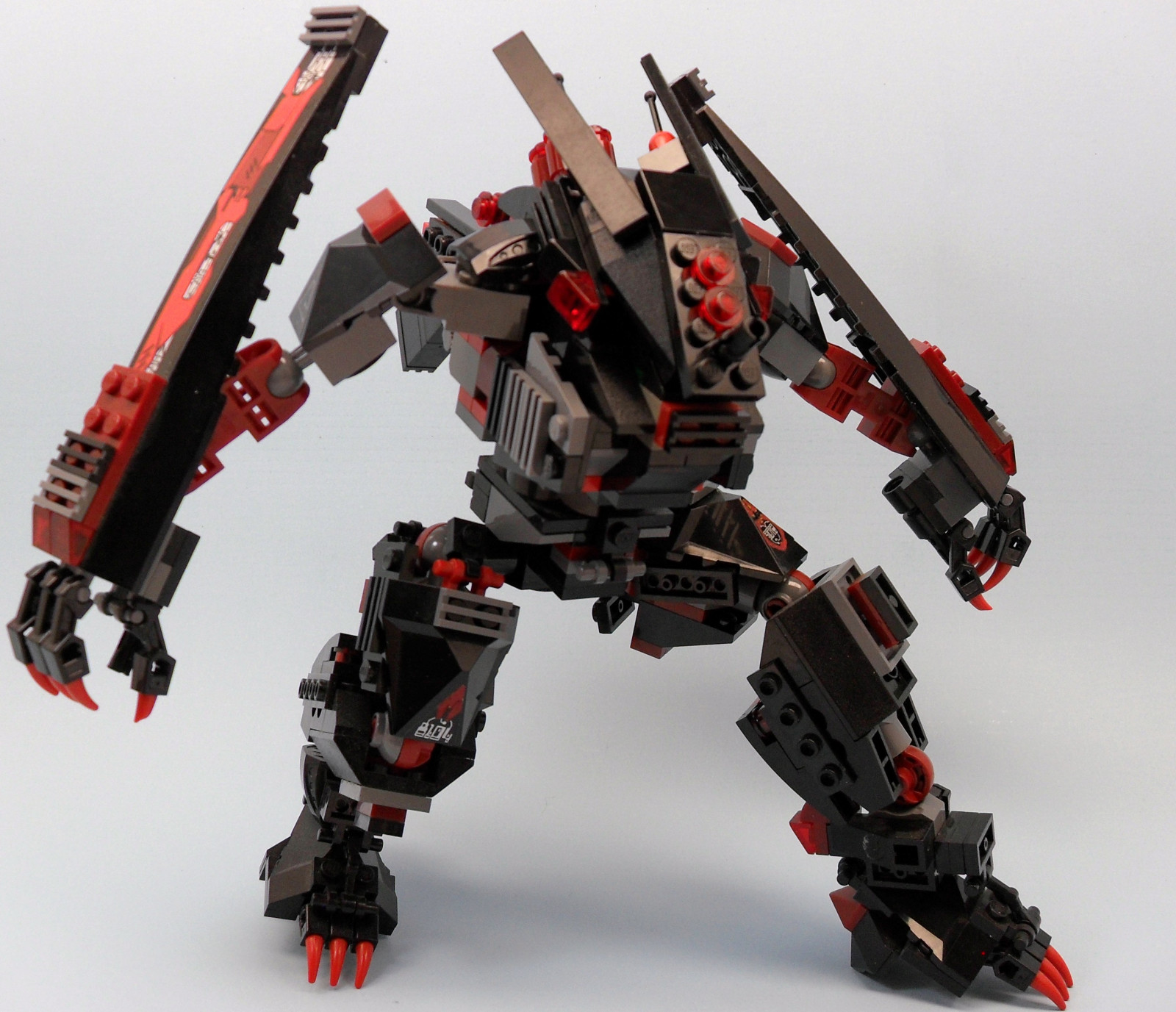 sort, mørk, robot, rød, LEGO, mech, enhjørning, kløer, Ræv, Legetøj, maskine, Saga, er, sød, Zephyr, tag, det her, moc, mecha, fig, Bley, passer, ja, zephyrchaos