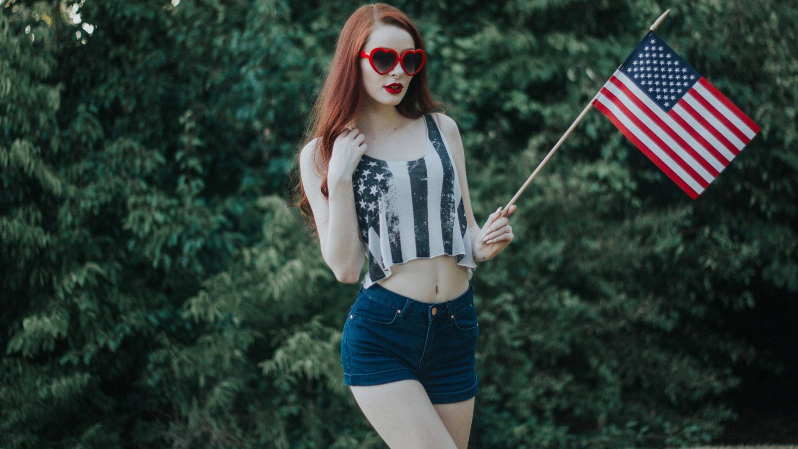 bílý, Vannah Blair, ženy venku, ženy, ryšavý, model, brýle, Červené, fotografování, móda, jaro, oblečení, dívka, krása, kostým, portrétní fotografie, focení