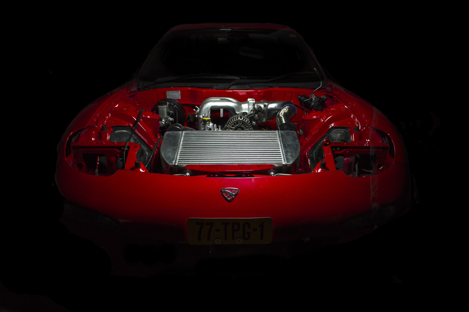 Wallpaper dark, sports car, Mazda, mazda rx7, supercar, land vehicle