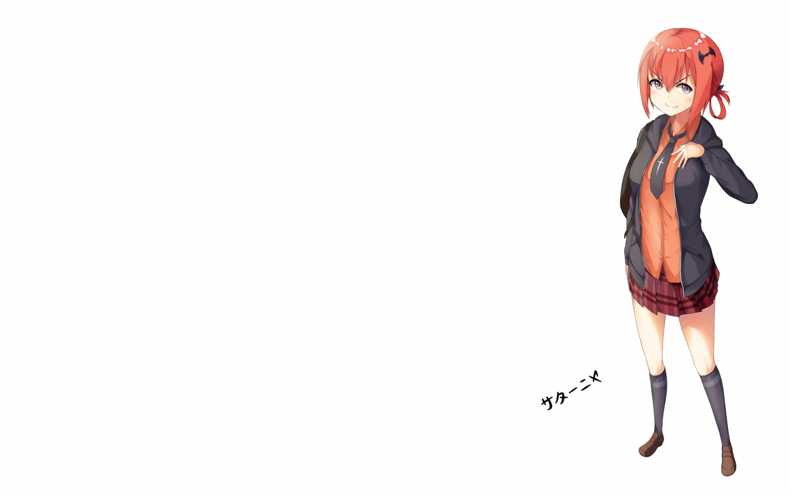 anime, anime girls, cartone animato, Gabriel Dropout, Satanichia McDowell Kurumizawa, mano, dito, schizzo, figurina