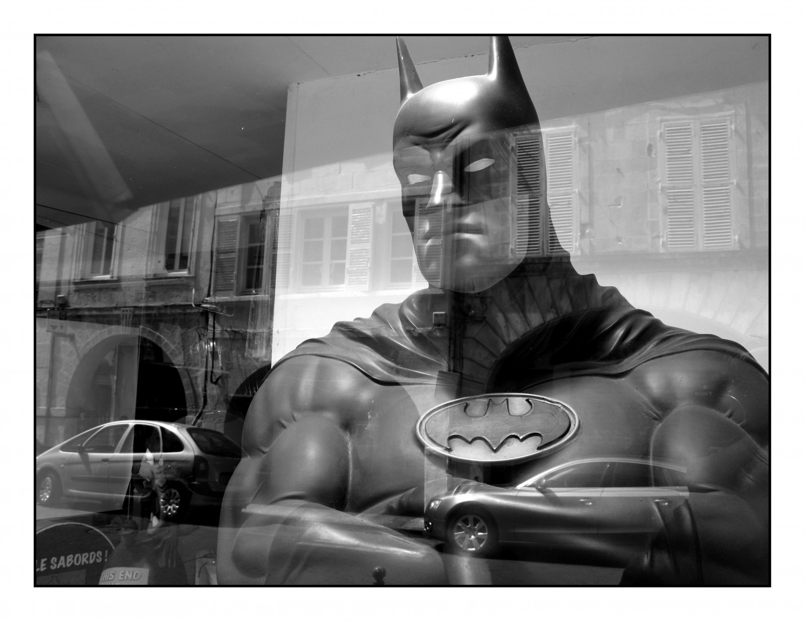 tělesné, Černá bílá, noiretblanc, nb, Bat-man