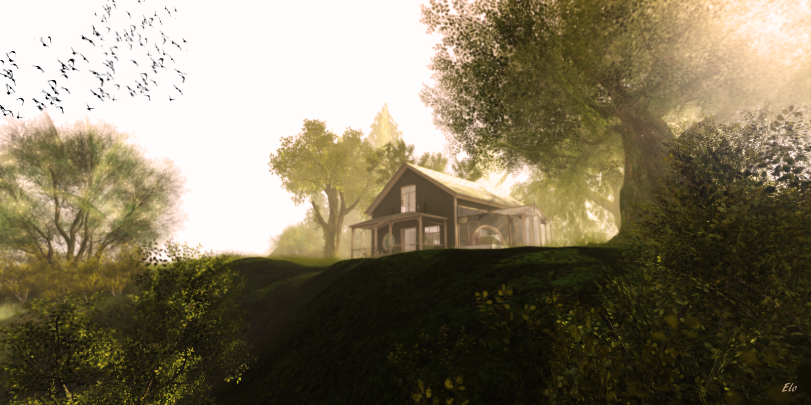 slunečnímu záření, les, Příroda, tráva, Dům, ráno, 2015, jaro, světlo, strom, podzim, domů, Soleil, printemps, elo, elorac, eloracpaule, venkov, místo výskytu, atmosférický jev, chezmoi