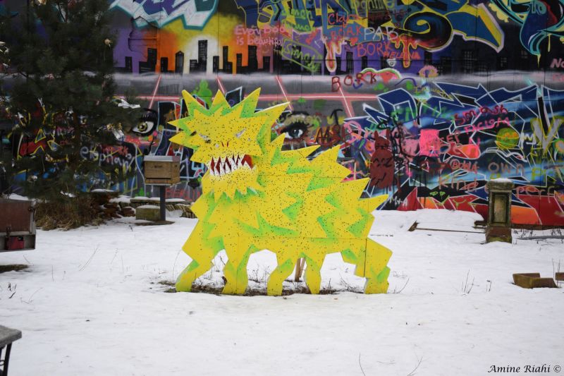 grafiti, Berlín, Teufelsberg, UMĚNÍ, barva grafiti, Berlín, Teufelsberg, UMĚNÍ, barva