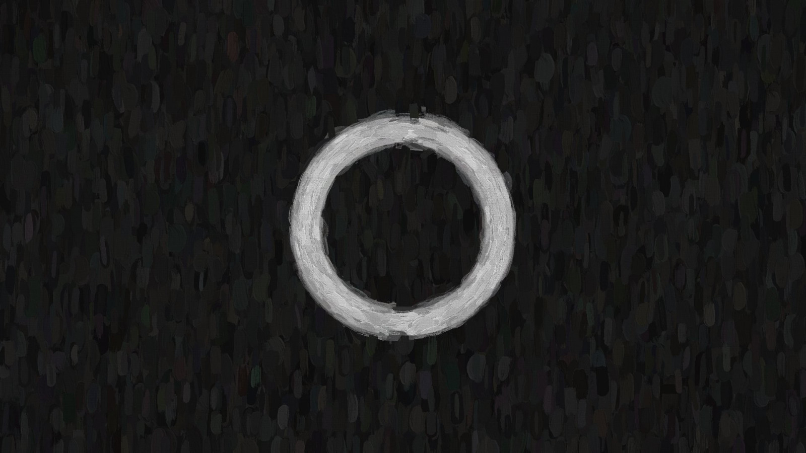 bílý, Černá, Photoshop, černobílý, abstraktní, textura, kruh, Původ Jumpworks, světlo, tvar, tma, symbol, číslo, 1920x1080 px, Černý a bílý, monochromatické fotografování, font