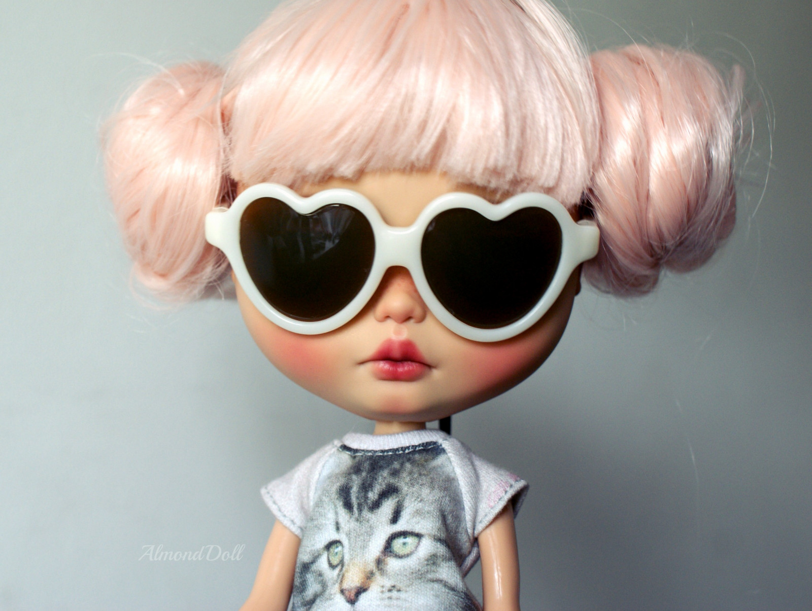 růžový, panenka, OOAK, Blythe, artdoll, Zvyk, pinkhair, vyčiněné, ooakdoll, customblythe, ooakblythe, handpaintedeyechips, almonddoll, almonddollart