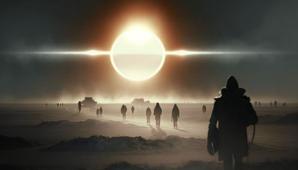 ai art,Sun,walking