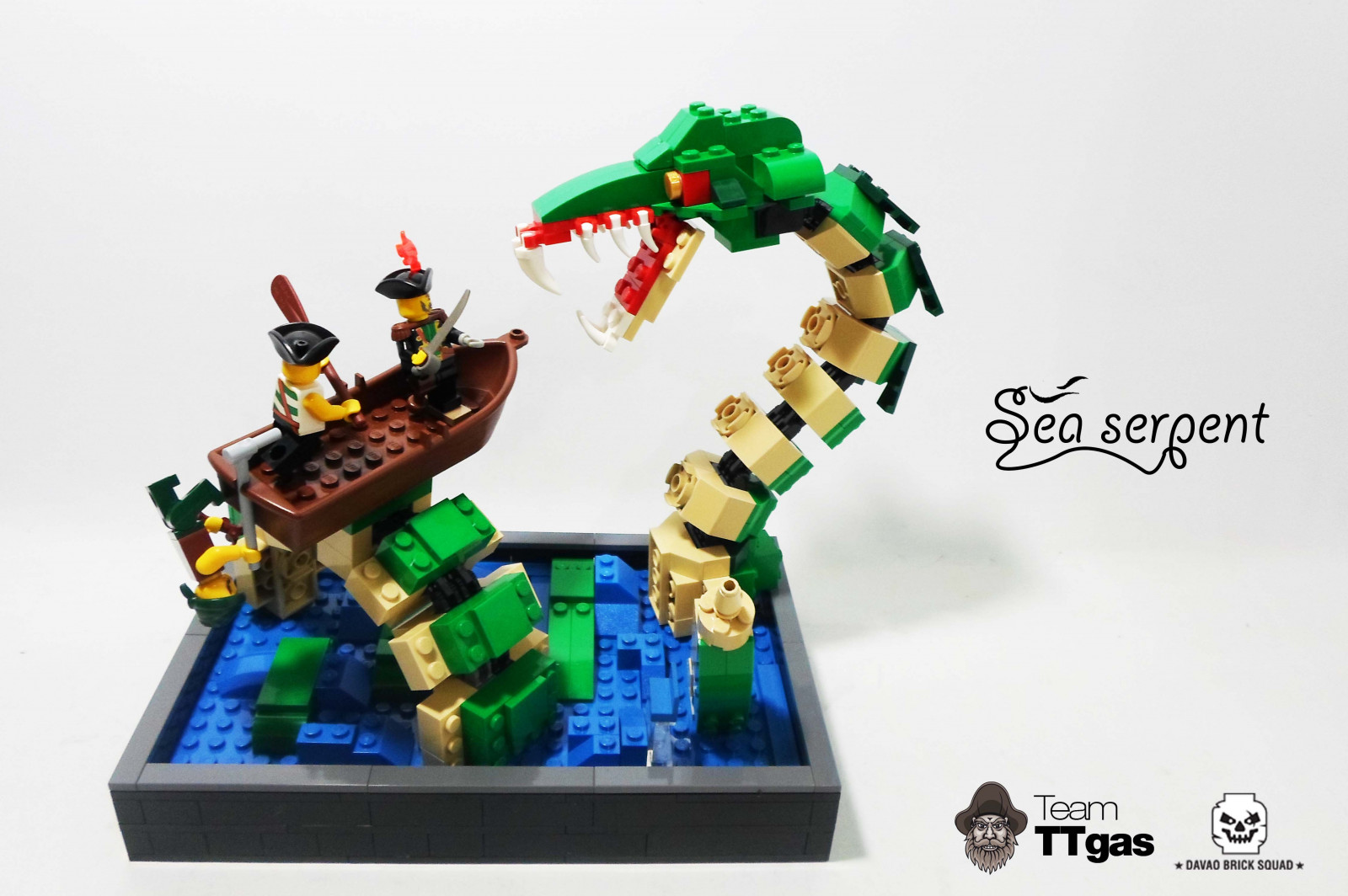 život, moře, netvor, LEGO, piráti, had, přežití, série obrazů