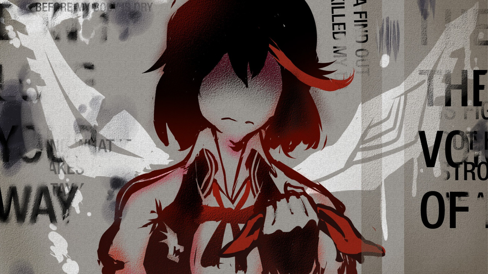 desenhando, ilustração, Anime, vermelho, Matar La matança, histórias em quadrinhos, Mato Ryuuko, poster, ARTE, esboço