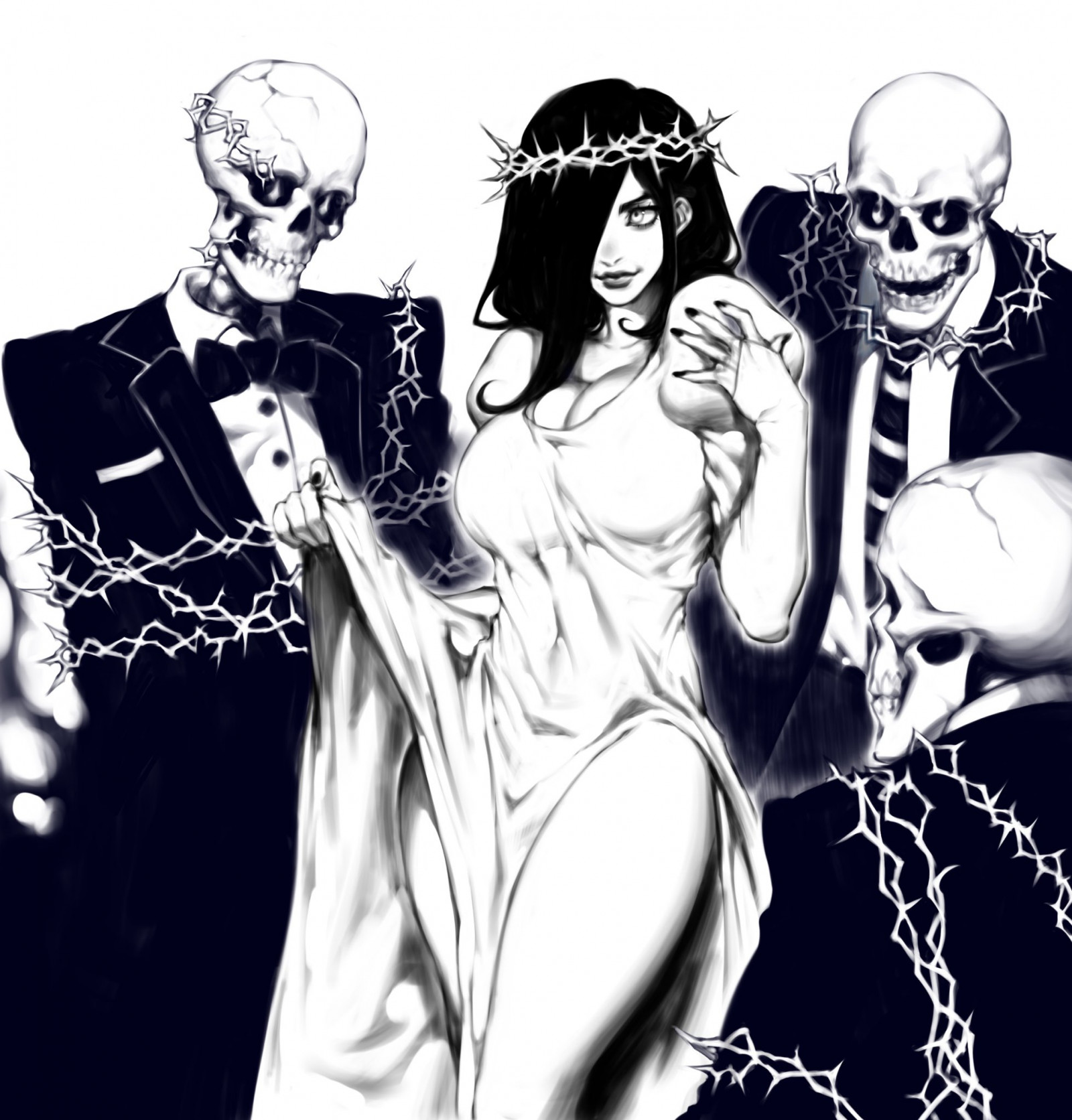 ZELUS, arte digital, Death character, esqueleto