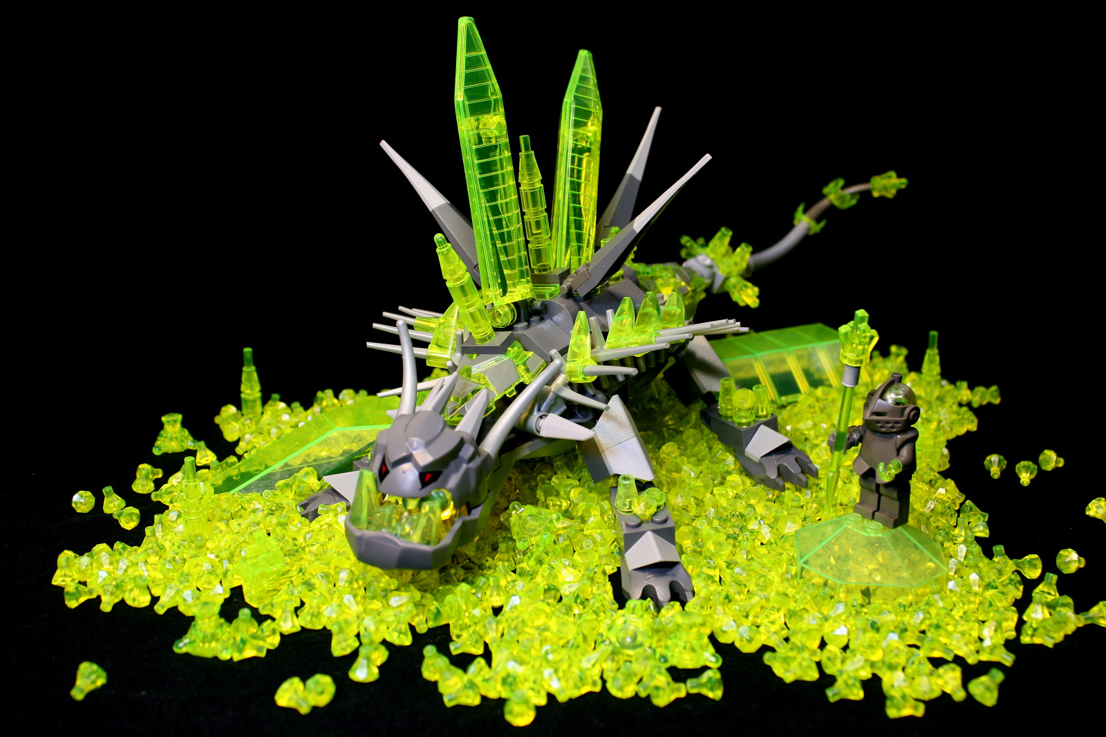 castle, monster, rock, dragon, LEGO, crystal, wizard, magic, spell, fantasy, cave, creature, mage, golem, Behemoth, myrth, crystalking