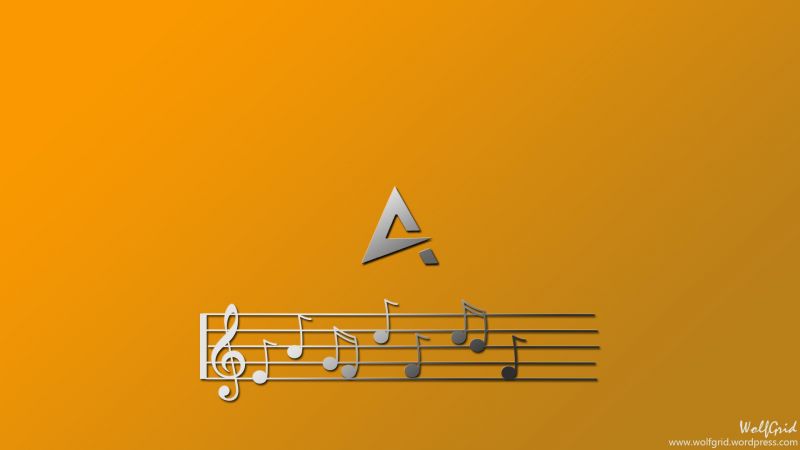 ilustrace, text, logo, hudba, žlutý, značka ilustrace, text, logo, hudba, žlutý, značka