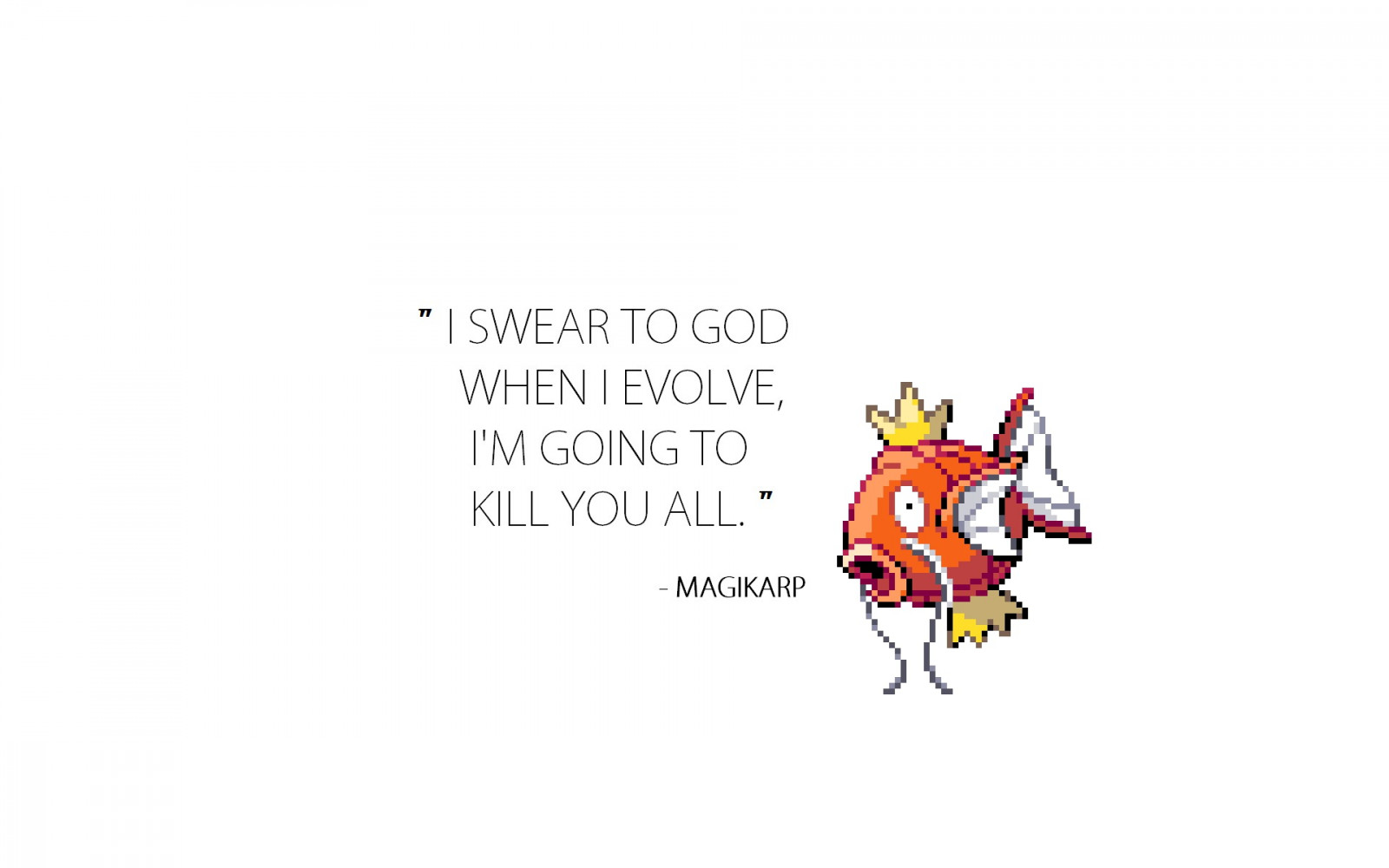 Wallpaper : 1920x1200 px, Magikarp, motivational, pixels, pokemon ...