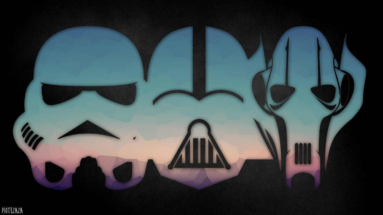 bianca, nero, illustrazione, Guerre stellari, Darth Vader, Stormtrooper, grave, colore, forma, oscurità, font