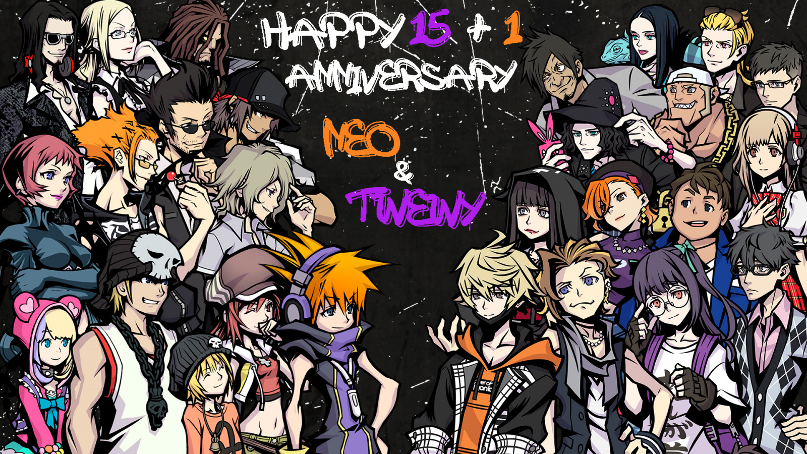 Wallpaper The World Ends With You Graffiti NEO The World Ends With Wallpaper the world ends with you graffiti neo the world ends with