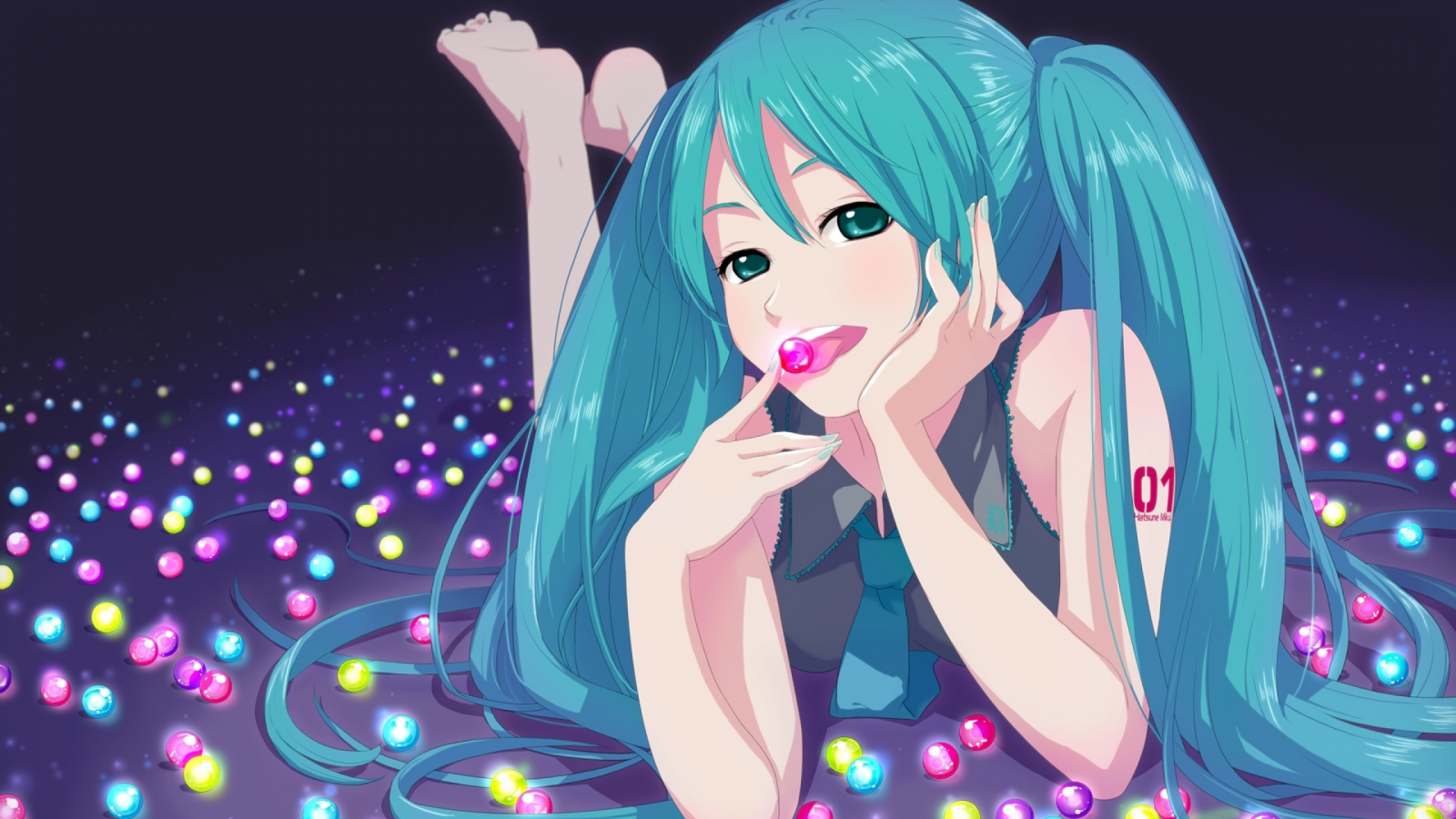 illustrasjon, langt hår, anime, anime jenter, Vocaloid, Hatsune Miku, skjermbilde, mangaka