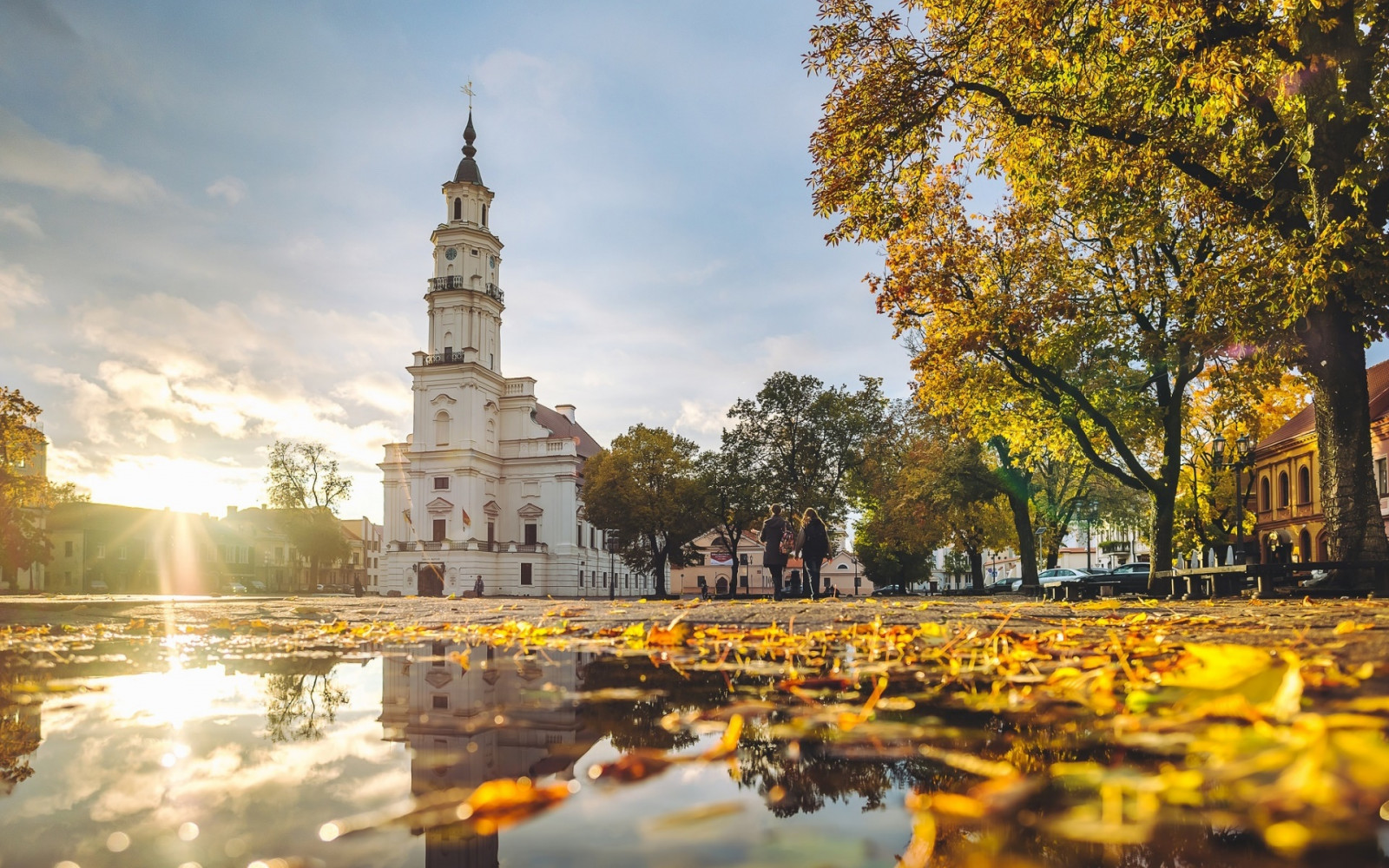 Wallpaper : city, fall, building, trees 1920x1200 - WallpaperManiac ...