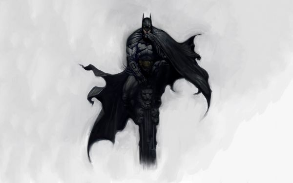 black, monochrome, simple background, drawing, fantasy art, anime