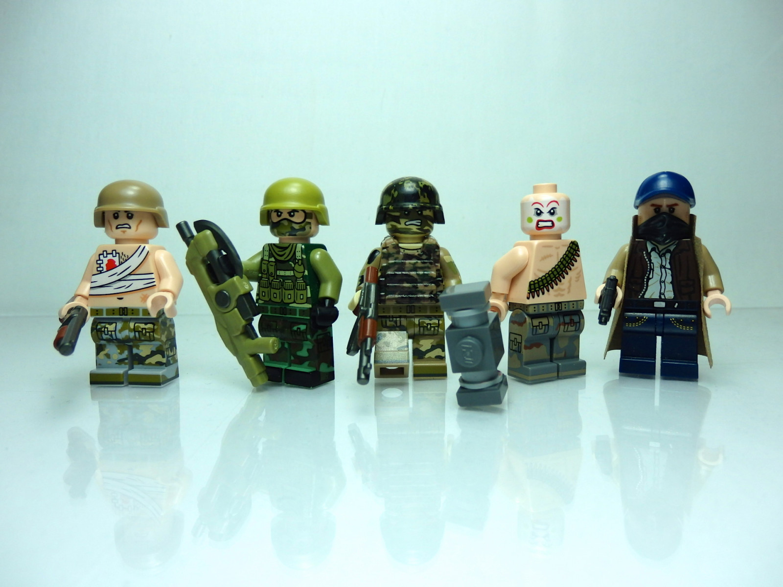 město, Cihlový, psi, Aiden, zbraně, LEGO, hodinky, kamufláž, Bat-man, Občan, Pearce, Arkham, brickarms