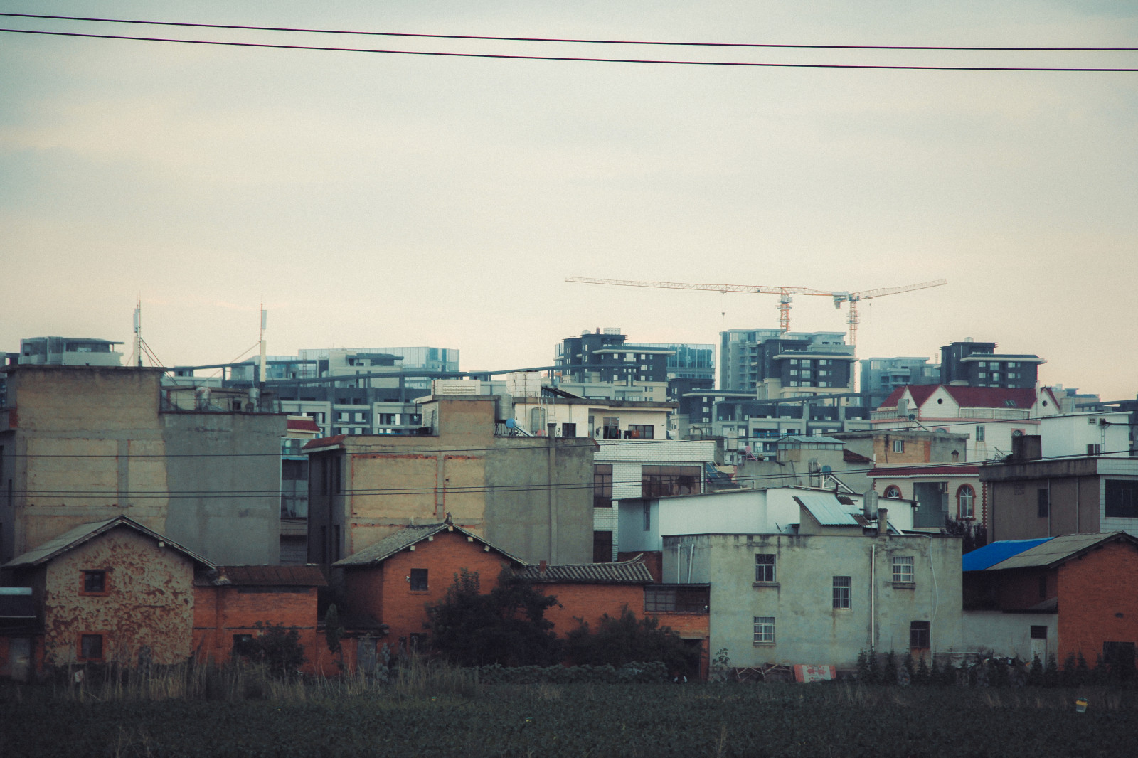 City Map, building, village, sky, clouds, grass