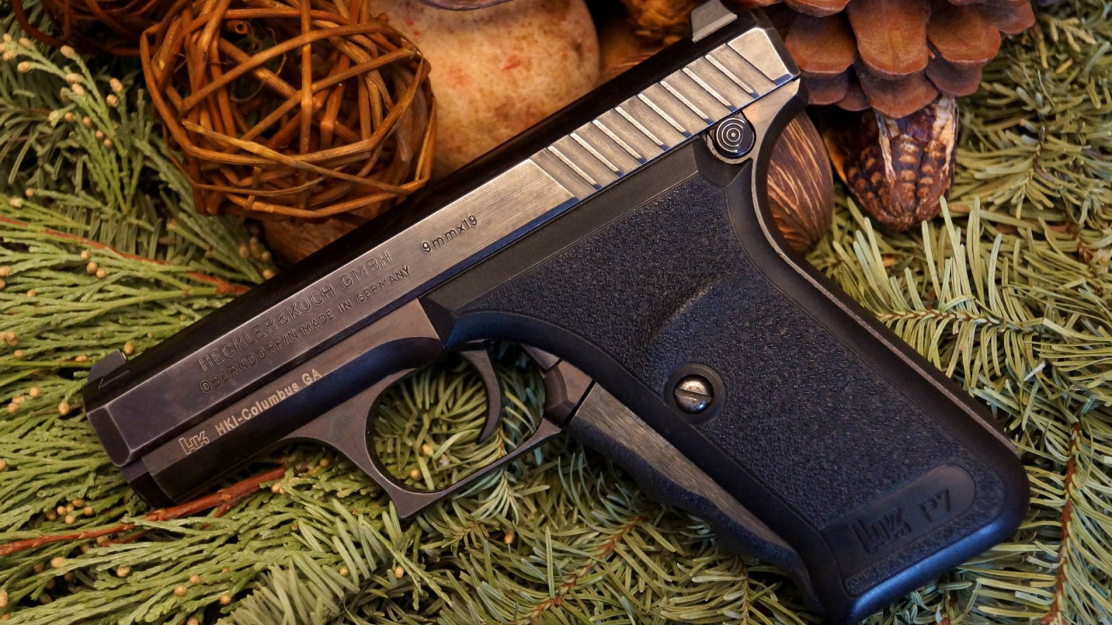 kanon, våben, pistol, haglgevær, pistol, Heckler & Koch, Heckler & Koch P7, udløser, skydevåben, geværløbet