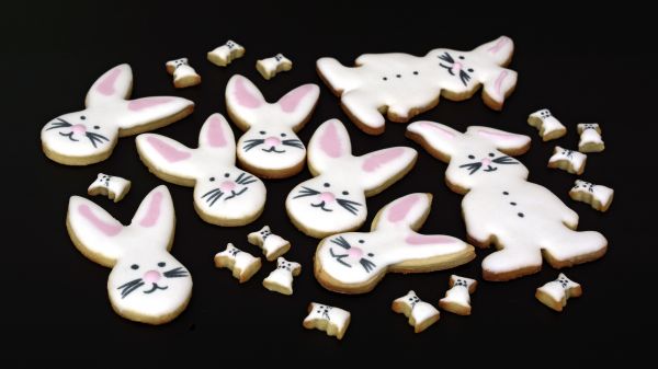 biscuits,rabbits,glaze,sweet