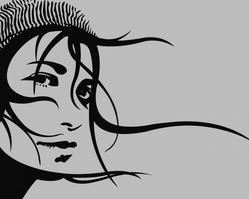 desen, negru, ilustrare, desen animat, vector, par desen, negru, ilustrare, desen animat, vector, par