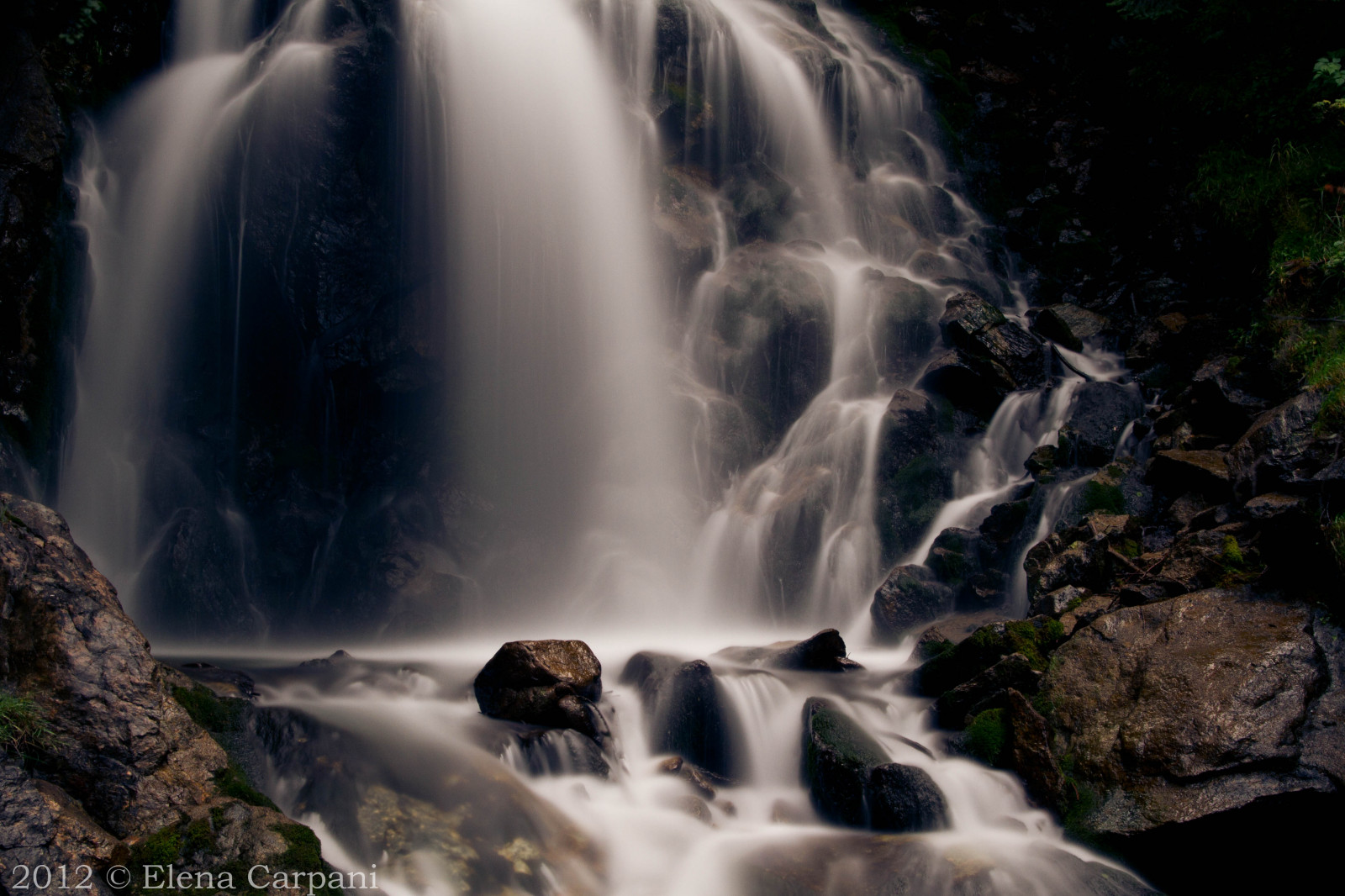 bjerge, Canon, eos, klipper, lang, udsættelse, sten, d, 7, filter, vandfald, nd, Rocce, Montagna, lunga, Esposizione, Cascata, Valtournenche, filtro