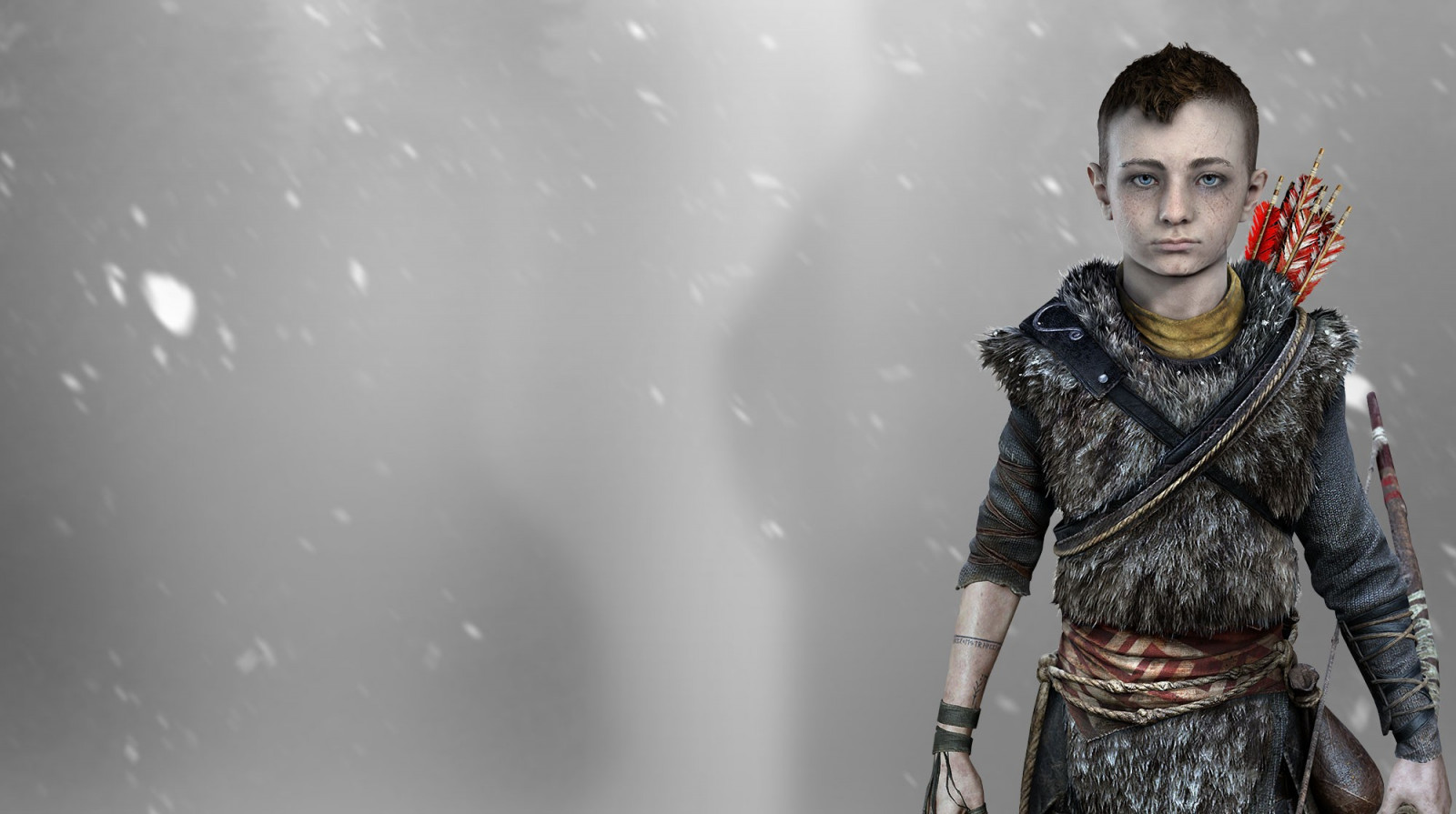 model, zima, fotografování, móda, Bůh, Valhalla, Bůh války, Kratos, bůh války 4, Omega, počítač tapeta, focení