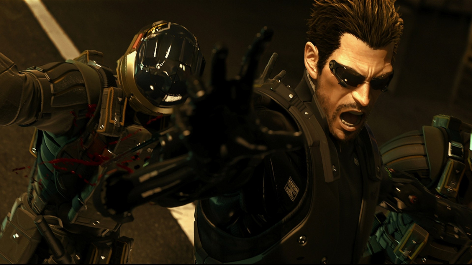 Deus Ex, Adam Jensen, Skrige, ansigt, fjender