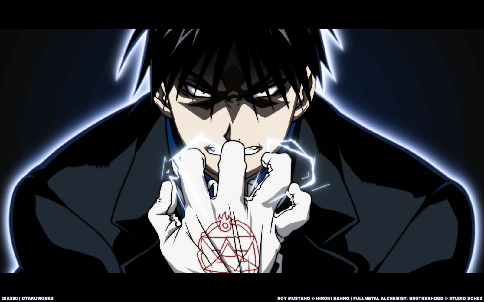 ábra, anime, anime fiúk, rajzfilm, Full Metal Alchemist, Roy Mustang, mangaka