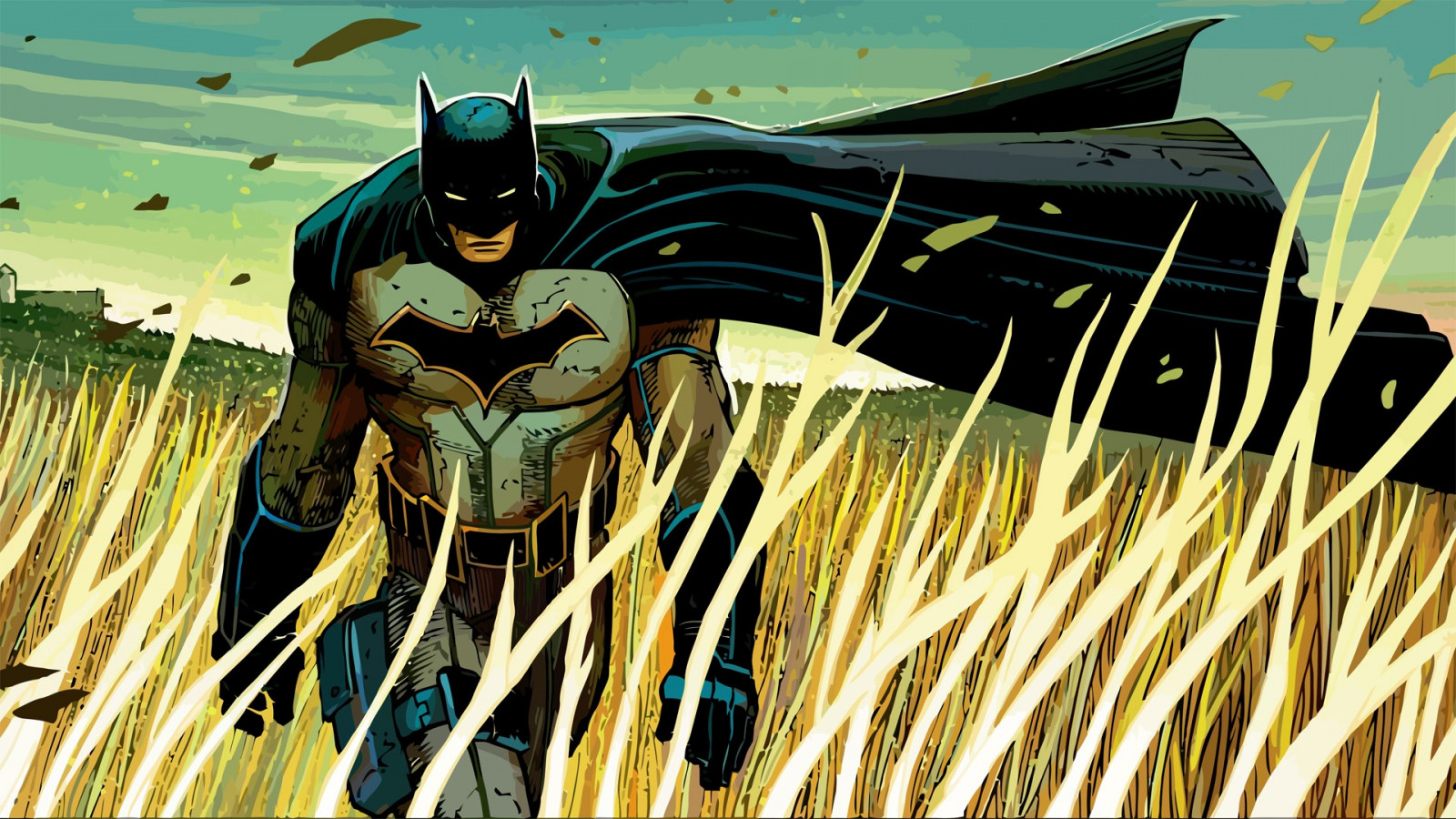 Wallpaper field, artwork, cape, DC Comics, comic books, scott snyder