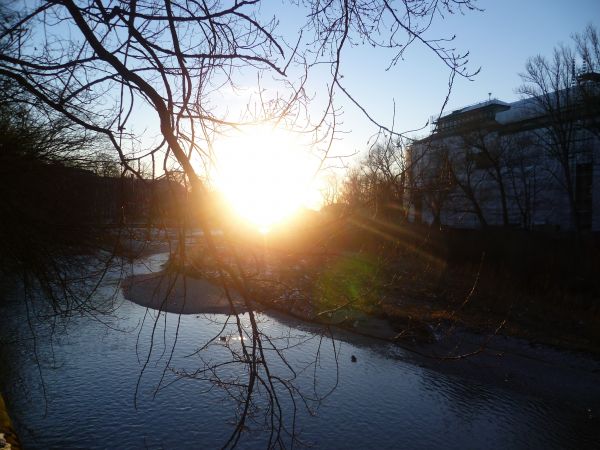 sunlight,landscape,forest,sunset,lake,water