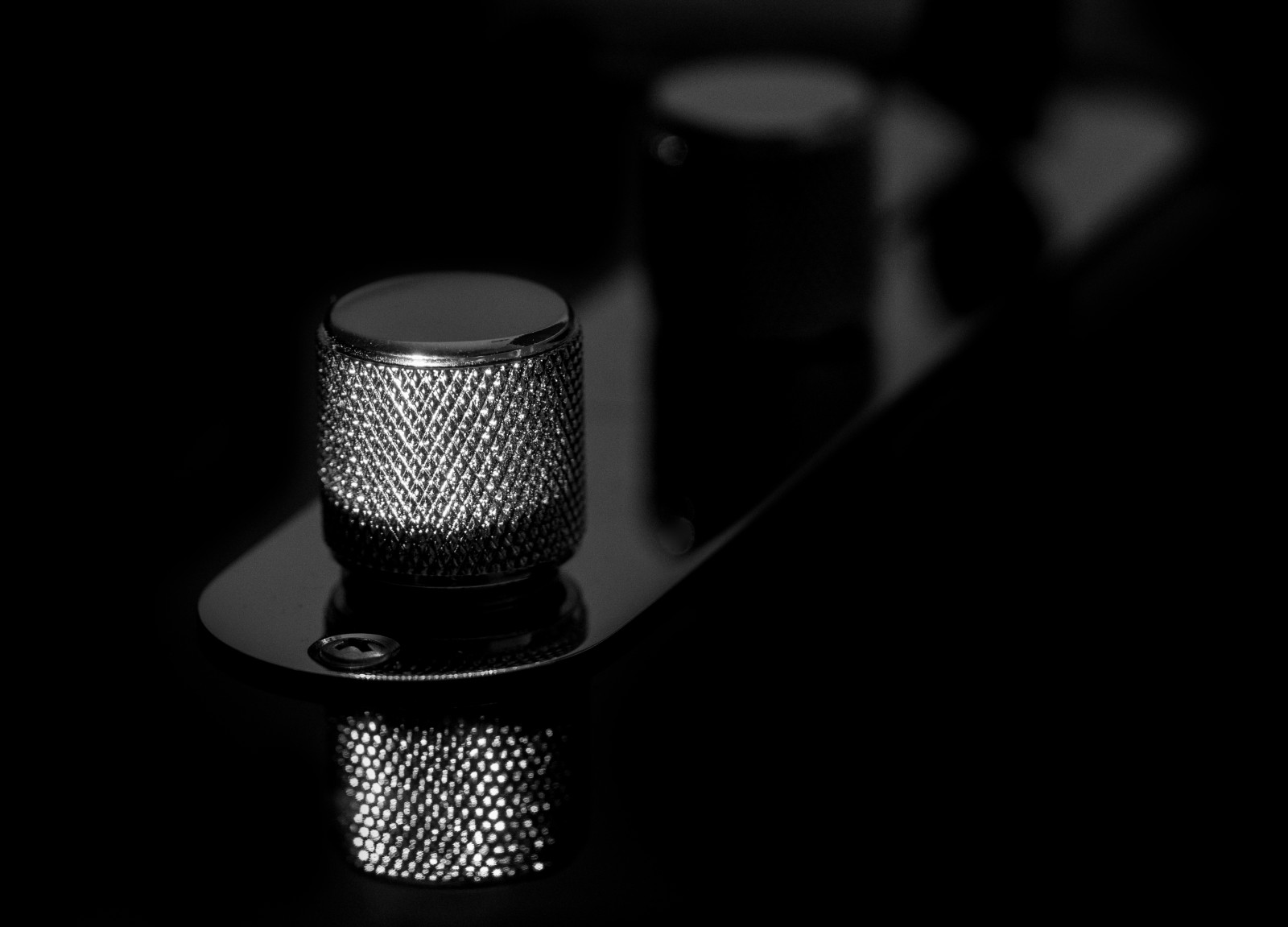 Wallpaper Guitar Microphone Fender Mono Lowkey Bw Reflections Dof Darkness Bnw Computer Wallpaper Black And White Monochrome Photography Macro Photography Audio Equipment Still Life Photography Guitarlove Telecaster Product Design