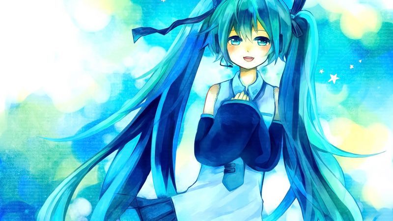 ilustrace, dlouhé vlasy, anime, anime dívky, modré oči, otevři pusu ilustrace, dlouhé vlasy, anime, anime dívky, modré oči, otevři pusu