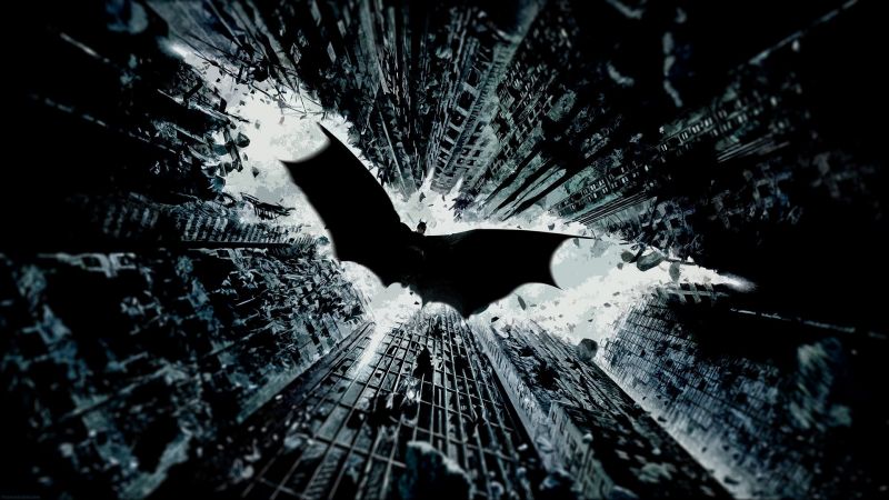 černobílý, noc, sníh, zima, Bat-man, světlo černobílý, noc, sníh, zima, Bat-man, světlo