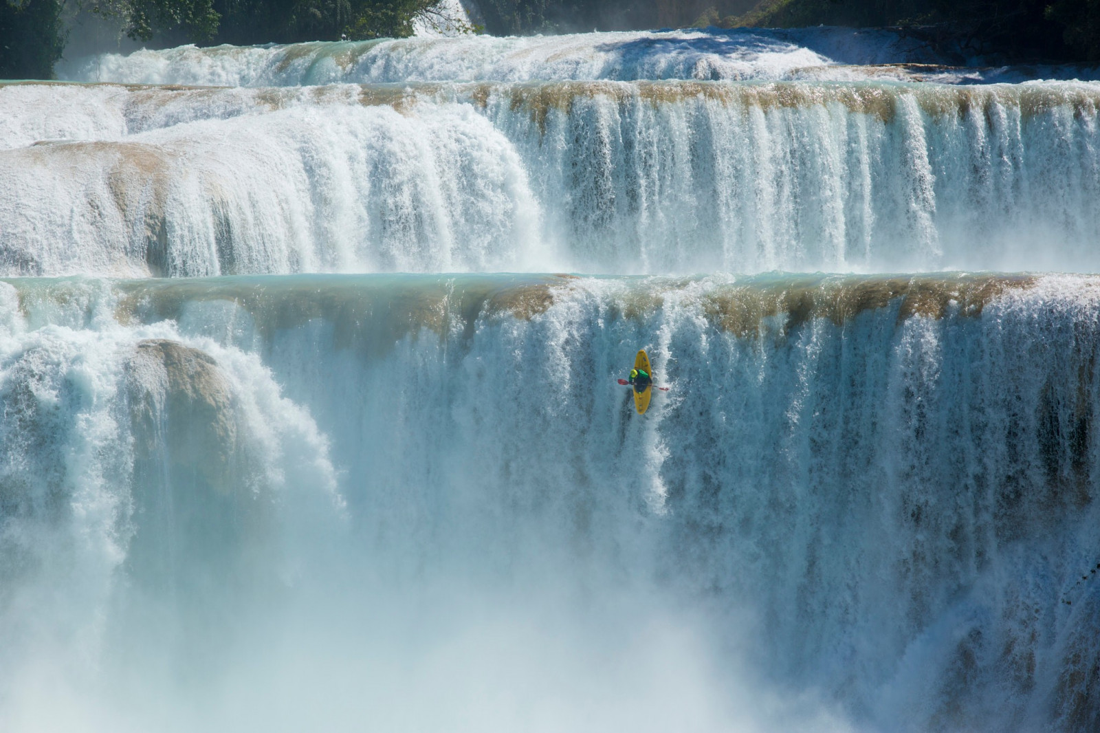 2048x1365 px, Thuyền kayak, nhiếp ảnh, Thác nước