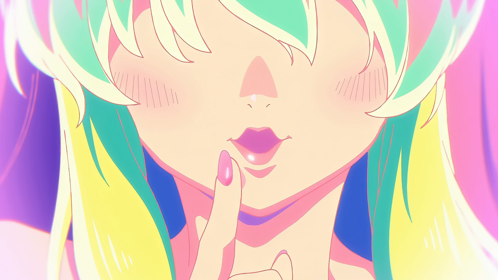 Hintergrundbilder Urusei Yatsura, Lum Invader, Anime Mädchen, hair covering eyes, Lippen