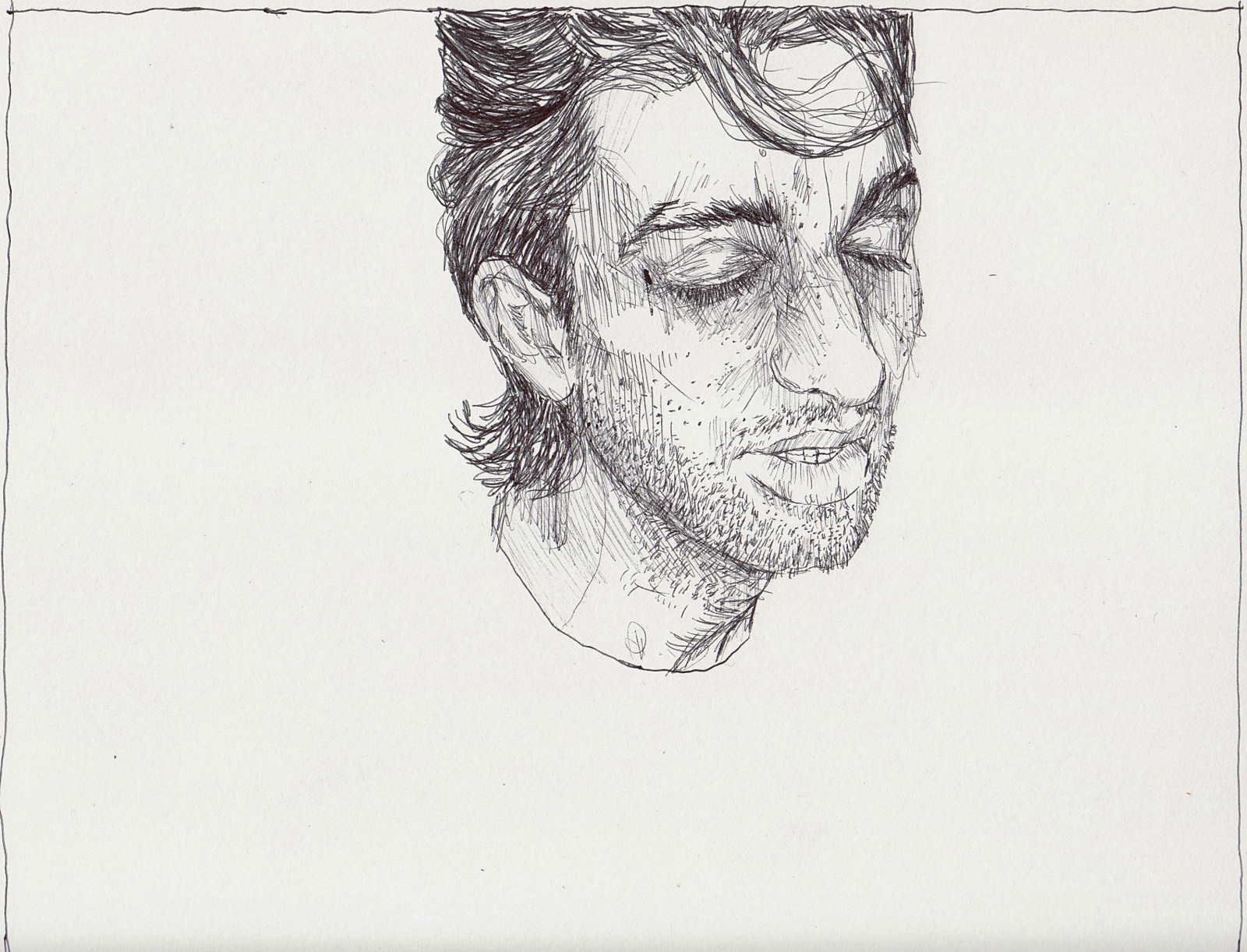 ใบหน้า, ภาพวาด, ภาพประกอบ, แนวตั้ง, ร่าง, bic, การวาดรูป, คริสโตเฟอร์, bicpen, mlewandowski