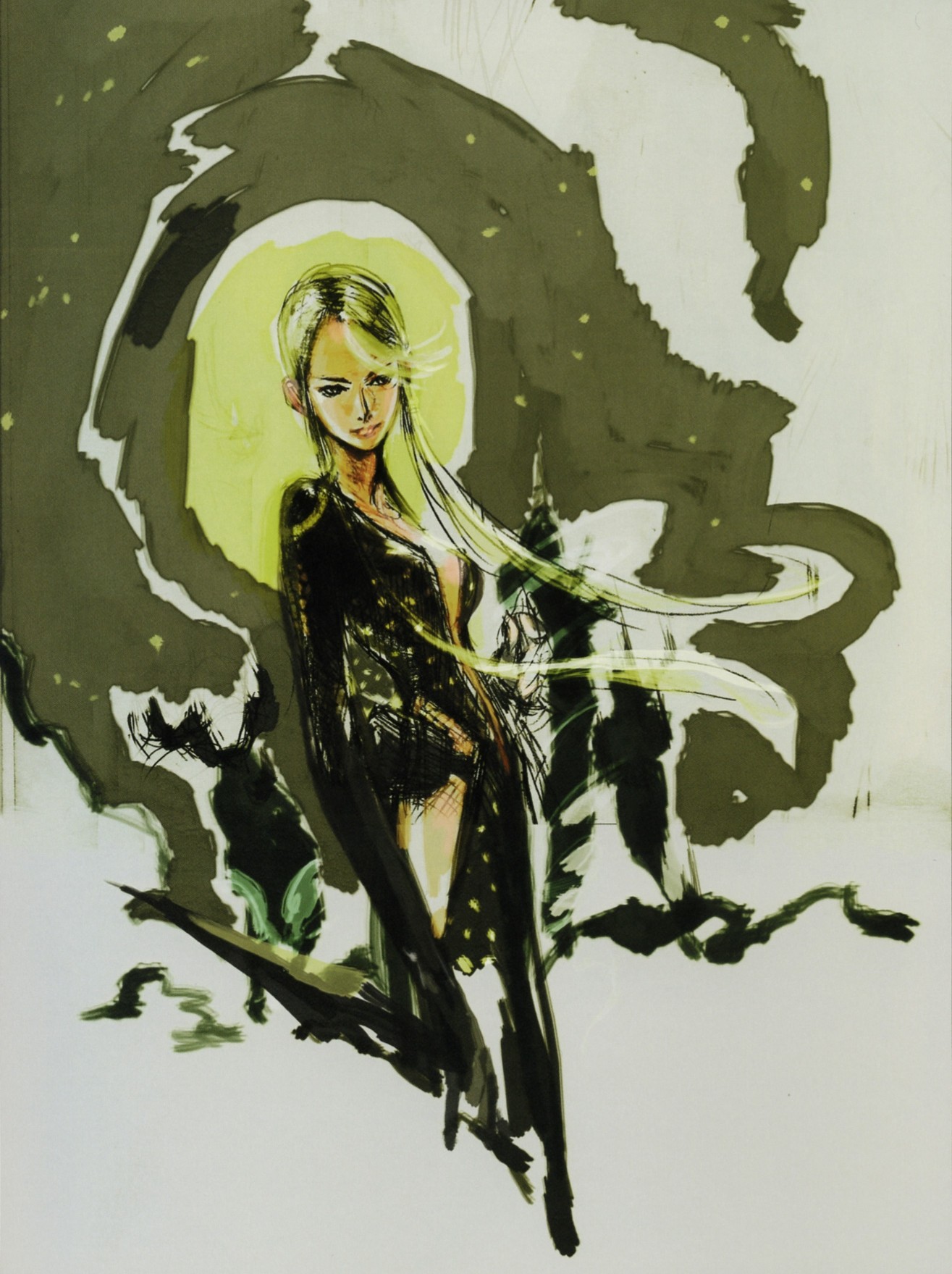 Zeichnung, Malerei, Illustration, Anime, Grün, Sengoku Basara, KUNST, skizzieren, moderne Kunst