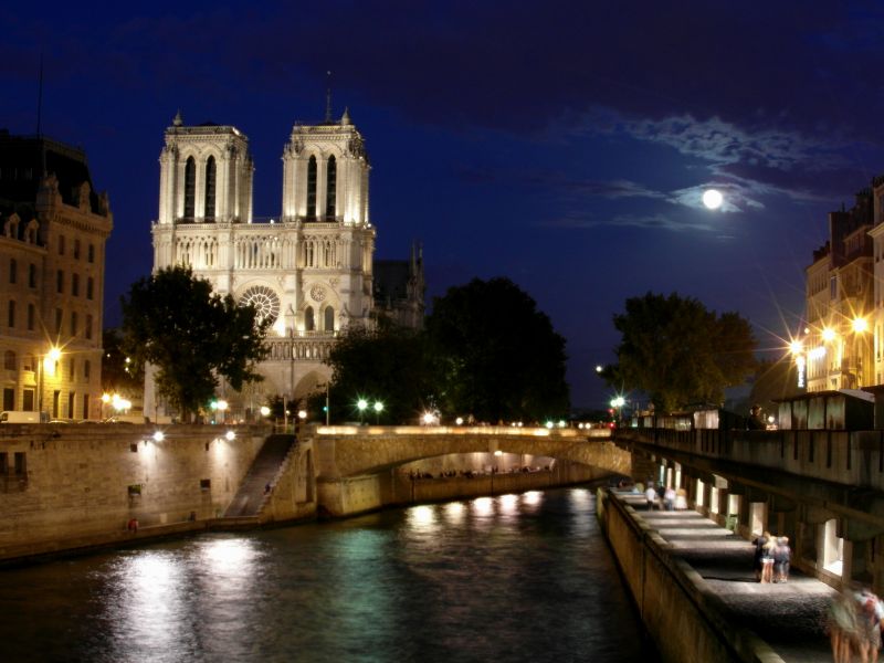 vodní,noc,mezník,nebe,město,odraz