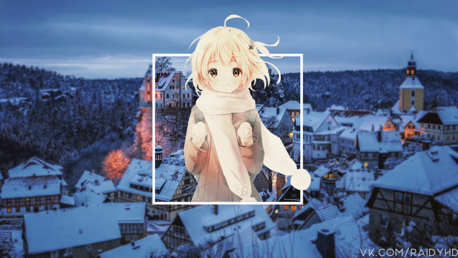 Anime, Raidy hd, Anime girls, picture in picture