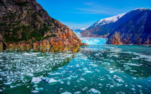 landscape,mountains,sea,water,nature,ice