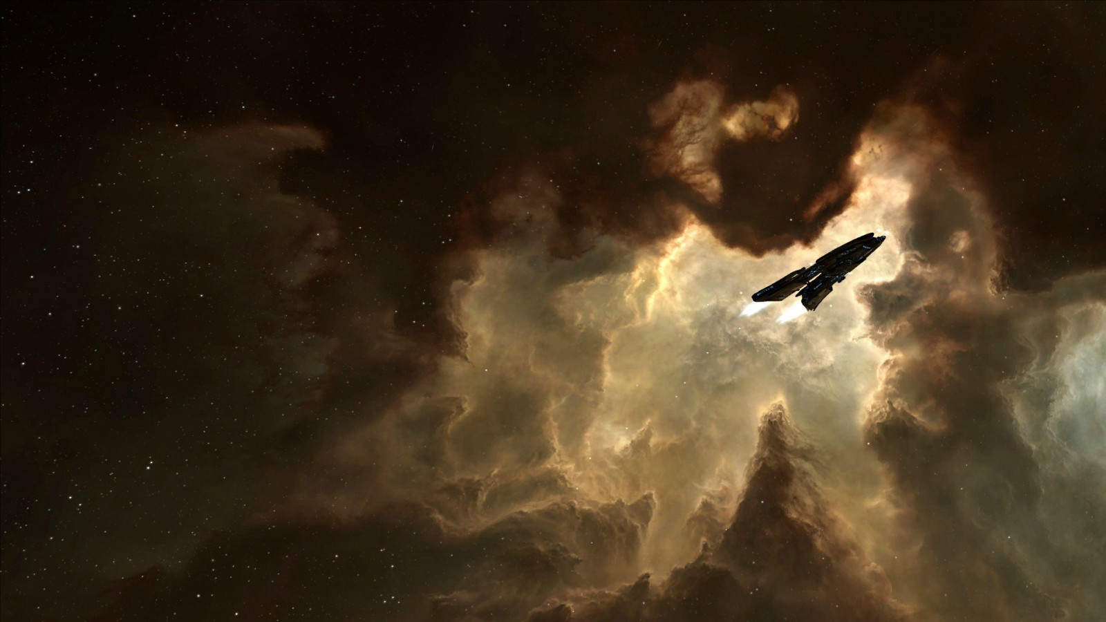 Wallpaper sunlight, sky, nebula, spaceship, universe, astronomy, EVE