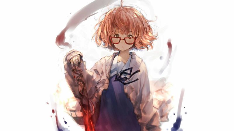 Иллюстрация,женщины,аниме,Аниме девушки,Kyoukai no Kanata,стакан