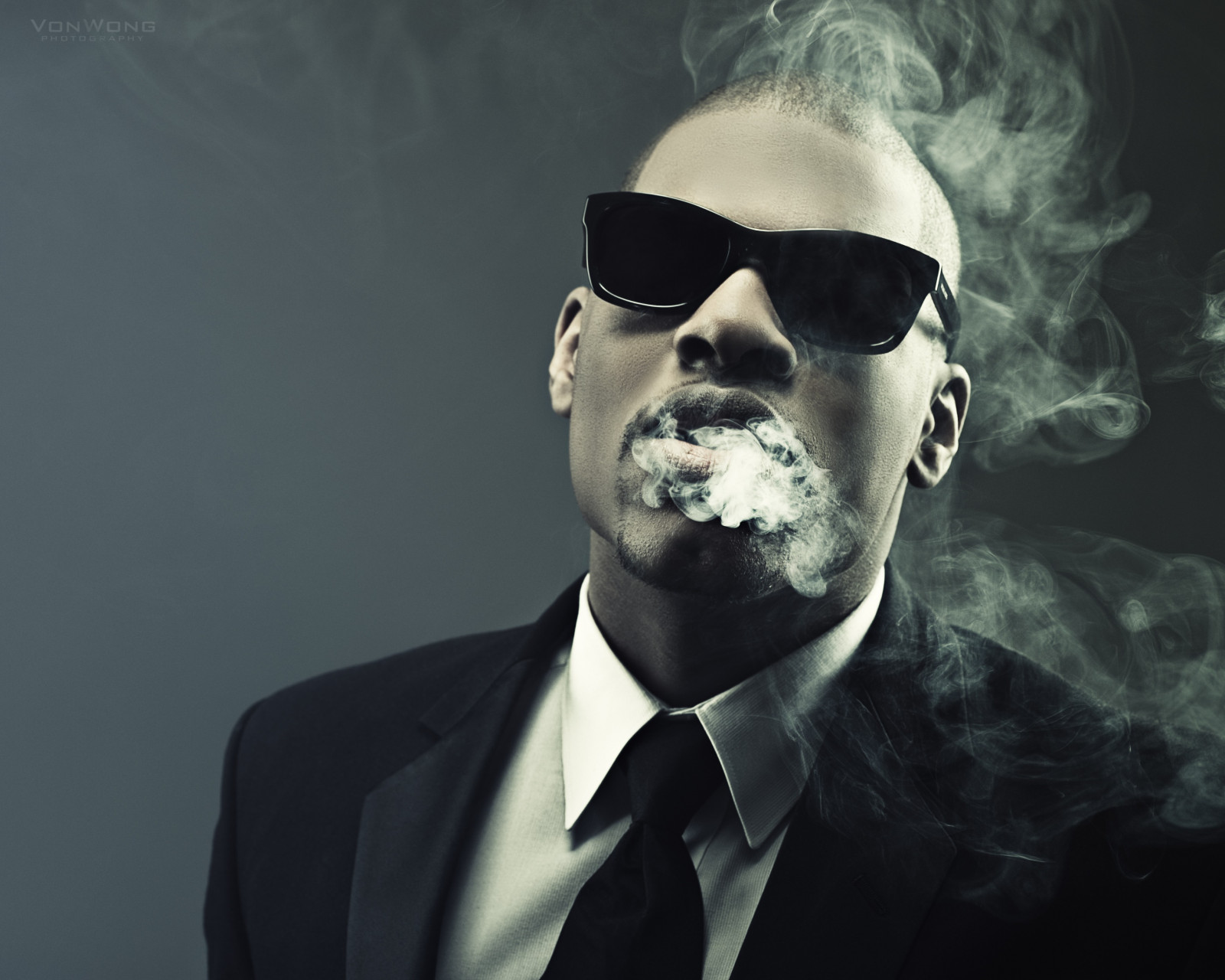Wallpaper portrait, sunglasses, glasses, photography, smoke, smoking