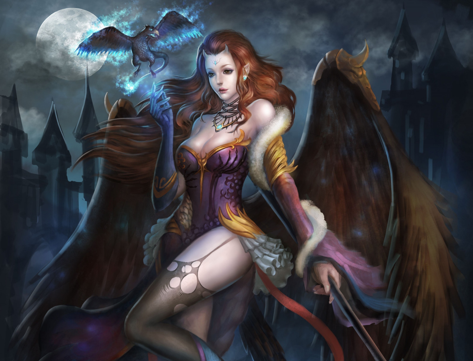 fantasy umění, anime, umělecká díla, komiks, mytologie, Snímek obrazovky, počítač tapeta, fiktivní postava, komiks, žena bojovník, mýtické zvíře