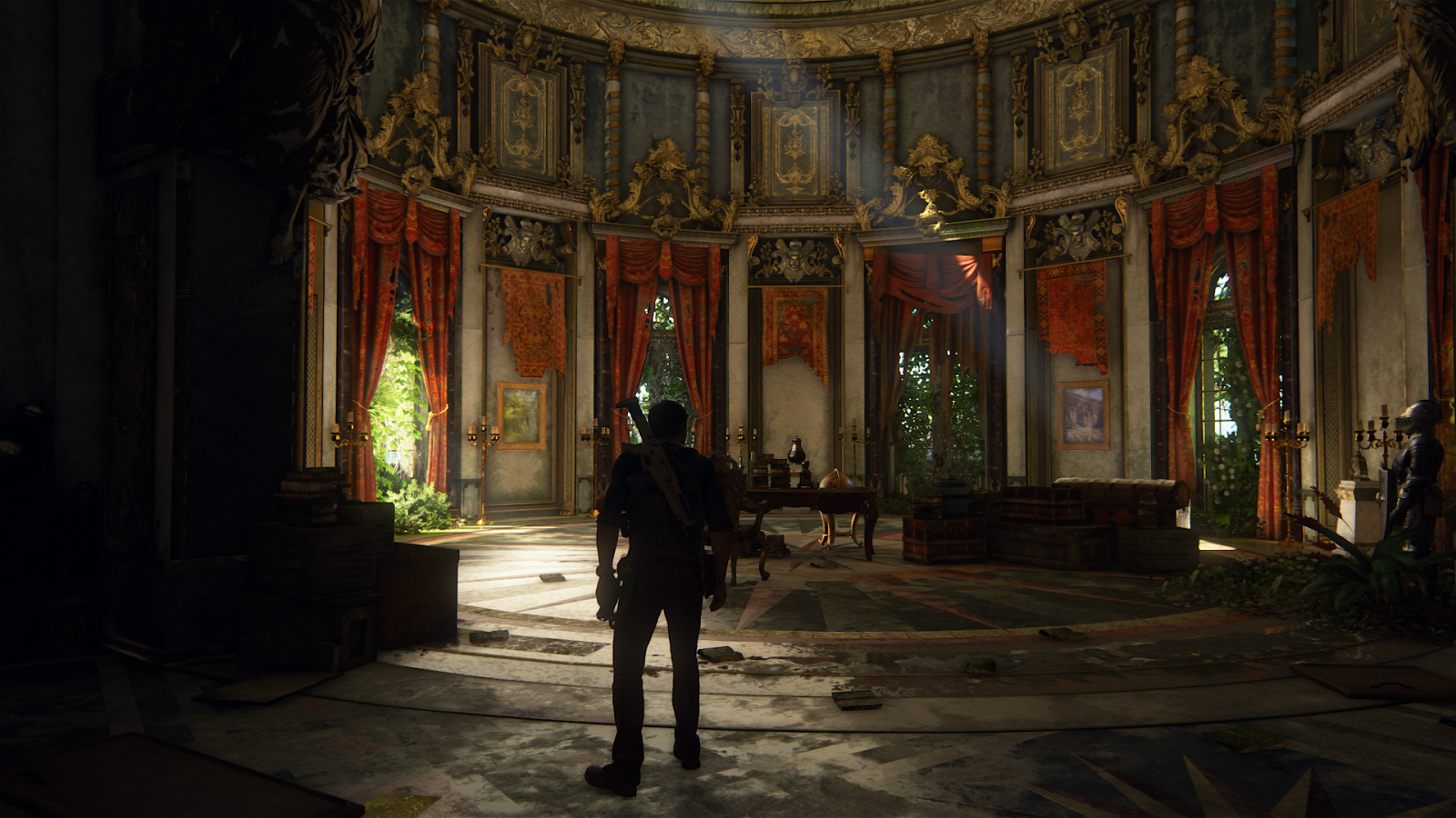 chrám, budova, Uncharted 4 zlodějem Konec, PlayStation 4, nezmapovaný, katedrála, palác, Snímek obrazovky, dávná historie, místo uctívání