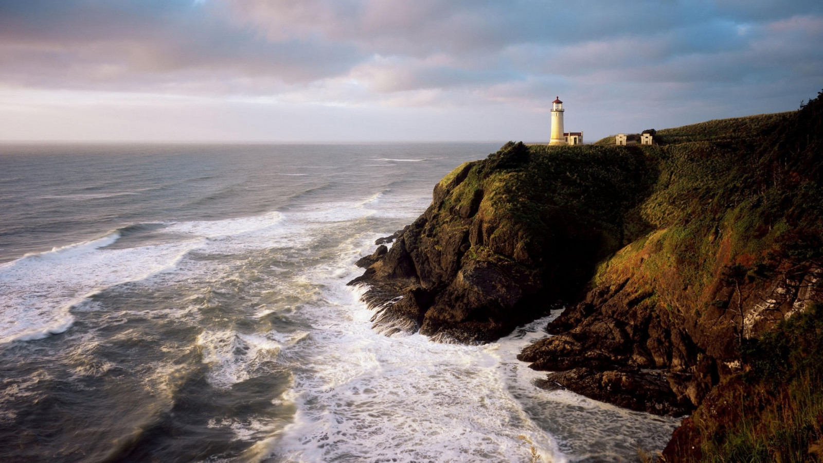 landskab, hav, Bugt, vand, klippe, kyst, himmel, skyer, strand, tårn, kyst, klint, fyrtårn, horisont, kappe, Terræn, Sky, ocean, bølge, bugt, 1920x1080 px, krop af vand, vind-bølge