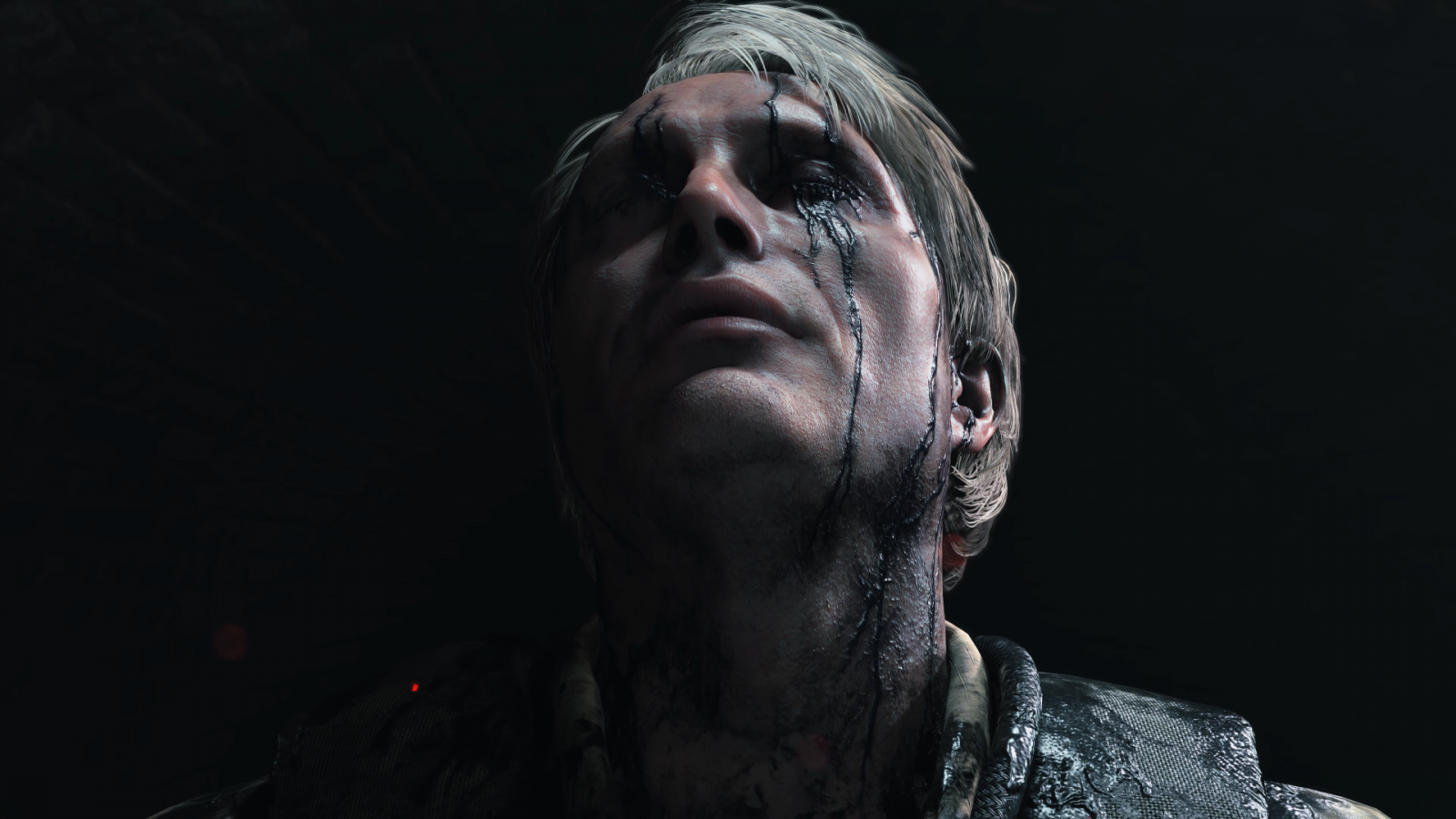 Černá, Mads Mikkelsen, smrt Vìtev, Hideo Kojima, Kojima Productions, představení, fáze, tma, zvláštní efekty, performance